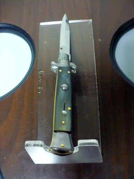 Italian stiletto - pugnale Frank Beltrame - 23 cm - corno di bufalo brasiliano , lama baionetta- FB 23/09B - 13