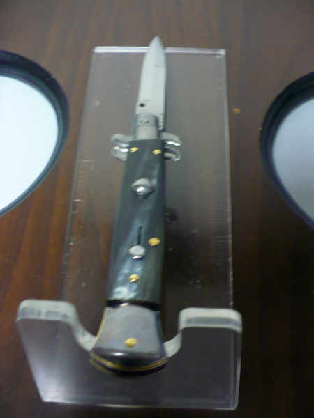 Italian stiletto - pugnale Frank Beltrame - 23 cm - corno di bufalo brasiliano , lama baionetta- FB 23/09B -11