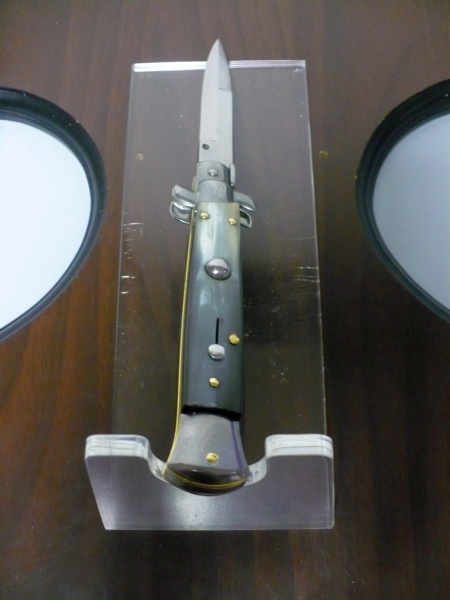 Italian stiletto - pugnale Frank Beltrame - 23 cm - corno di bufalo brasiliano , lama baionetta  -  FB 23/09B - 5