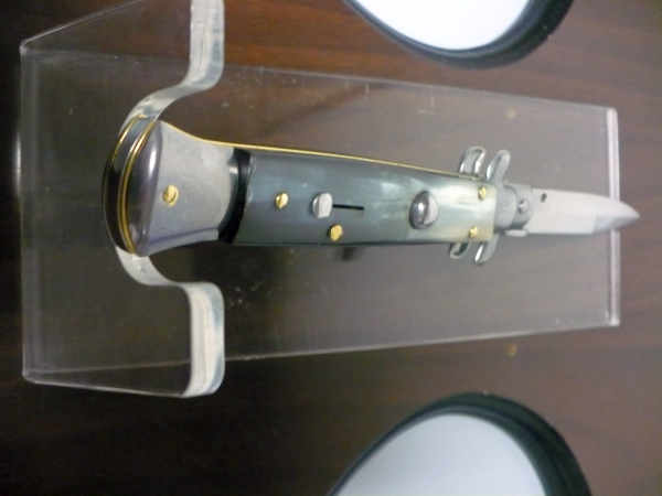 Italian stiletto - pugnale Frank Beltrame - 23 cm - corno di bufalo brasiliano , lama baionetta  -  FB 23/09B - 5