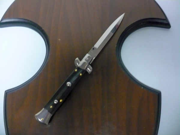Italian stiletto - pugnale Frank Beltrame - 23 cm - corno di bufalo brasiliano , lama baionetta  -  FB 23/09B - 6
