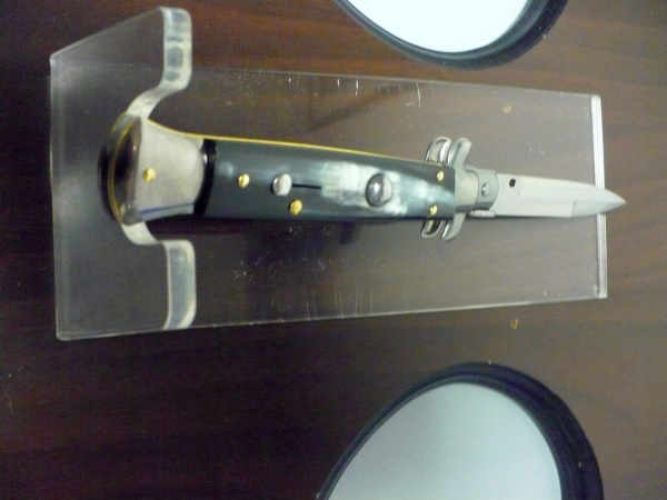 Italian stiletto - pugnale Frank Beltrame - 23 cm - corno di bufalo brasiliano , lama baionetta  -  FB 23/09B - 8