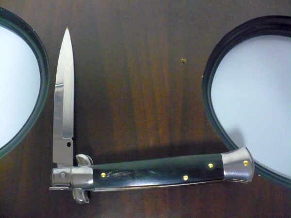 Italian stiletto - pugnale Frank Beltrame - 23 cm - corno di bufalo brasiliano , lama baionetta- FB 23/09B -1