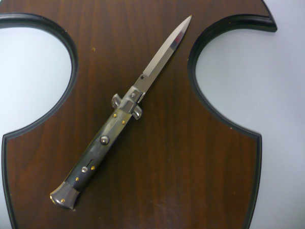 Italian stiletto - pugnale Frank Beltrame - 23 cm - corno di bufalo brasiliano , lama baionetta  -  FB 23/09B - 5