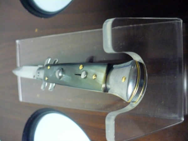 Italian stiletto - pugnale Frank Beltrame - 23 cm - corno di bufalo brasiliano , lama baionetta- FB 23/09B - 13