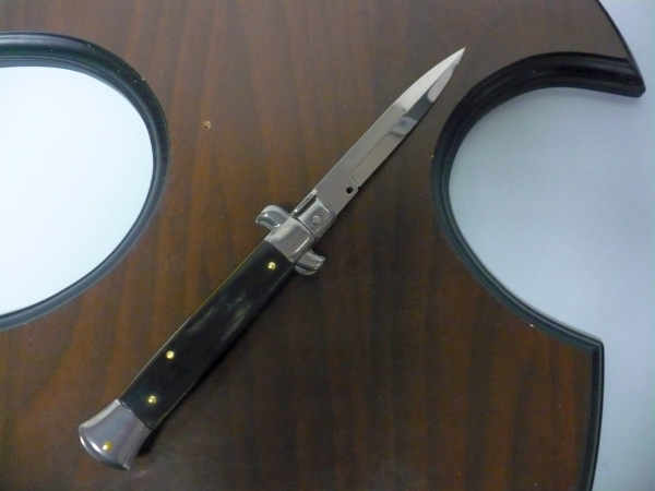 Italian stiletto - pugnale Frank Beltrame - 23 cm - corno di bufalo brasiliano , lama baionetta  -  FB 23/09B - 6
