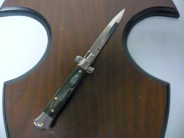 Italian stiletto - pugnale Frank Beltrame - 23 cm - corno di bufalo brasiliano , lama baionetta- FB 23/09B -12