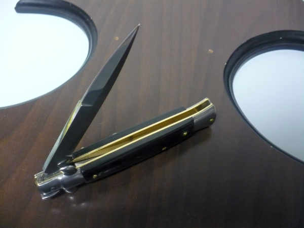Italian stiletto - pugnale Frank Beltrame - 23 cm - corno di bufalo brasiliano , lama baionetta- FB 23/09B -1