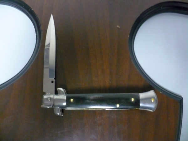 Italian stiletto - pugnale Frank Beltrame - 23 cm - corno di bufalo brasiliano , lama baionetta  -  FB 23/09B - 6