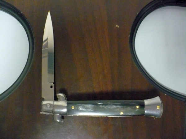 Italian stiletto - pugnale Frank Beltrame - 23 cm - corno di bufalo brasiliano , lama baionetta- FB 23/09B -12