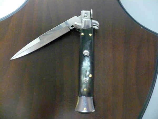 Italian stiletto - pugnale Frank Beltrame - 23 cm - corno di bufalo brasiliano , lama baionetta- FB 23/09B -1
