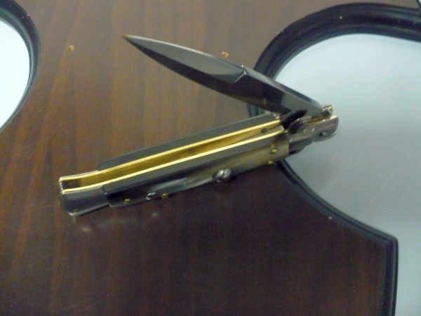 Italian stiletto - pugnale Frank Beltrame - 23 cm - corno di bufalo brasiliano , lama baionetta  -  FB 23/09B - 7