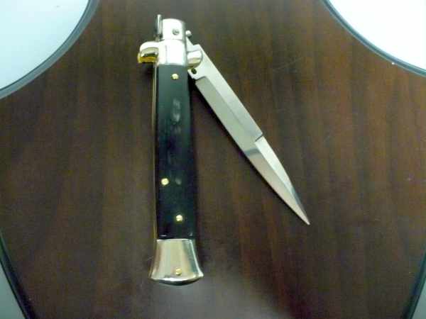 Picklock - Frank Beltrame - Italian stiletto -pugnale 23cm, lama baionetta- corno di bufalo brasiliano FB  P23/09 - 3