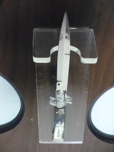 Italian stiletto - pugnale Frank Beltrame - 23 cm - corno di bufalo brasiliano , lama baionetta  -  FB 23/09B - 2