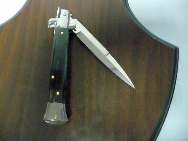 Italian stiletto - pugnale Frank Beltrame - 23 cm - corno di bufalo brasiliano , lama baionetta- FB 23/09B -2