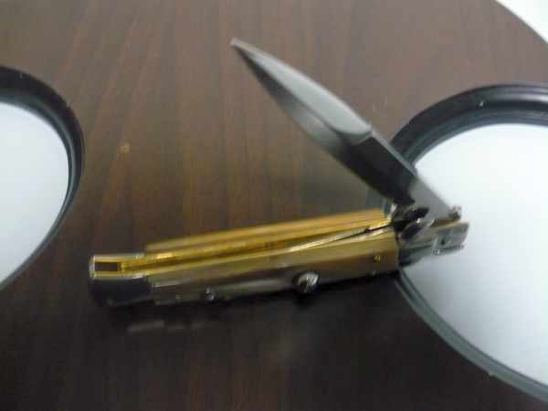 Italian stiletto - pugnale Frank Beltrame - 23 cm - corno di bufalo chiaro , lama baionetta-  FB 23/48B - 3