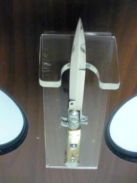 Frank Beltrame- italian stiletto - 23 cm-corno di bufalo chiaro - baionetta - modello FB 23/48B -7