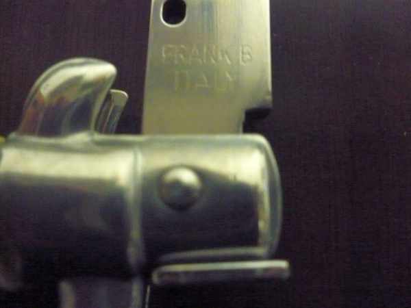 Frank Beltrame - italian stiletto , pugnale - 23 cm - corno di bufalo chiaro - lama baionetta - moddello FB 23/48B -1