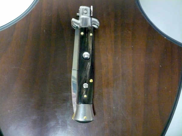 Italian stiletto - pugnale Frank Beltrame - 23 cm -corno di bufalo scuro- lama baionetta  FB 23/58B - 3