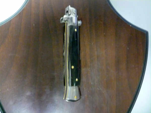 Italian stiletto - pugnale Frank Beltrame - 23 cm -corno di bufalo scuro- lama baionetta  FB 23/58B - 3