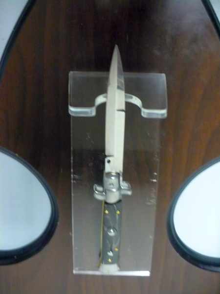 FRANK BELTRAME -italian stiletto - 23 cm- corno di bufalo - baionetta - modello FB 23/58B - 5