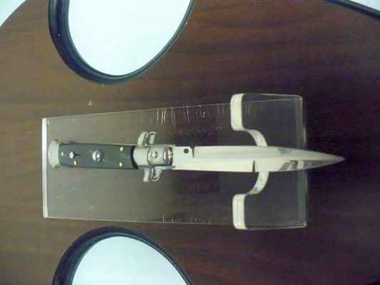 Frank Beltrame , italian stiletto , pugnale -23 cm , corno di bufalo scuro,baionetta , modello FB 23/58B - 5
