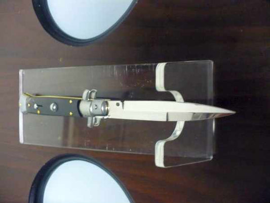 Frank Beltrame , italian stiletto , pugnale -23 cm , corno di bufalo scuro,baionetta , modello FB 23/58B - 15