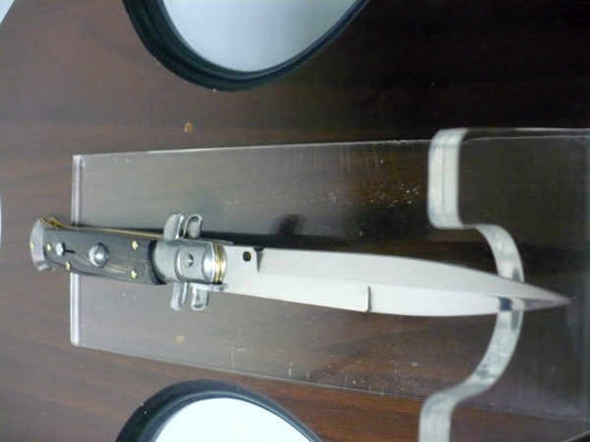 Italian stiletto - pugnale Frank Beltrame - 23 cm -corno di bufalo scuro- lama baionetta  FB 23/58B - 3