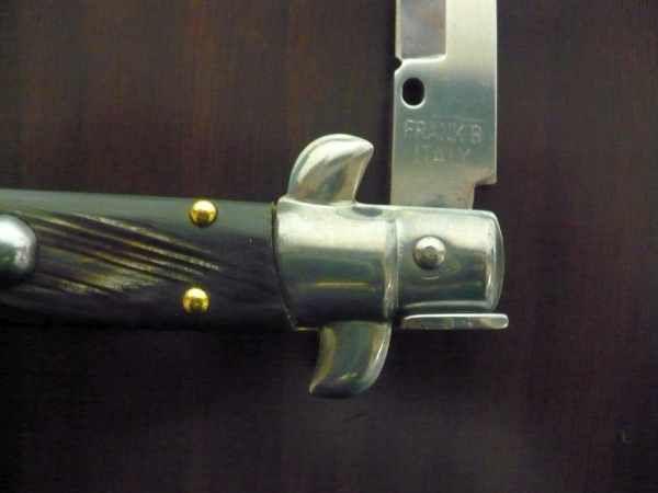 Frank Beltrame , italian stiletto, pugniale - 23 cm , corno di bufalo, baionetta, modello FB 23/58B -1