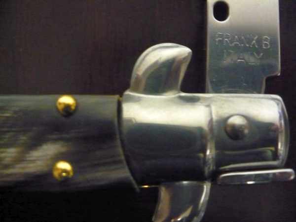 FRANK BELTRAME - italian stiletto - 23 cm-corno di bufalo - baionetta - modello FB 23/58B - 4