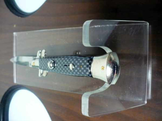 Frank Beltrame - Italian stiletto 23 cm, pugnale, in fibra di carbonio , lama baionetta