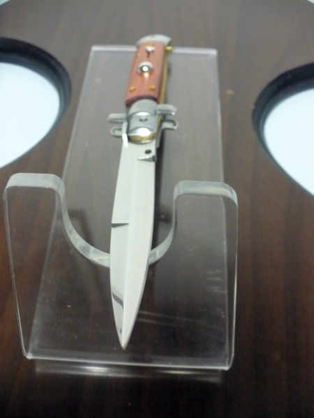 Frank Beltrame italian stiletto - 23 cm legno rosso -lama baionetta- modello FB 23/83B - 5