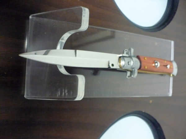 Frank Beltrame italian stiletto - 23 cm legno rosso -lama baionetta- modello FB 23/83B - 5