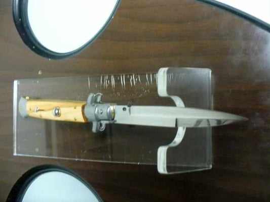 Frank Beltrame-23cm- coltello a scatto - pugnale -legno di olive / olive wood- modello FB 23/94B - 16