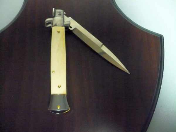 FRANK BELTRAME , italian stiletto - 23 cm , osso di bufalo, baionetta, modello FB 23/97B -3