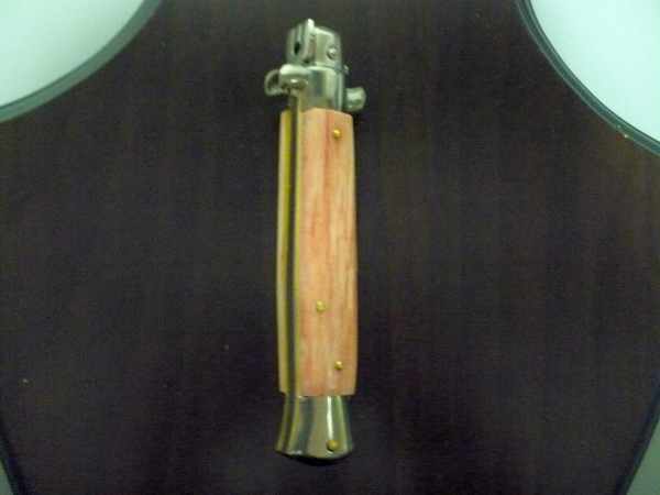 Frank Beltrame, italian stiletto- 23 cm, osso di cammello invecchiato in liguido di anilina 20 anni, baionetta - 4