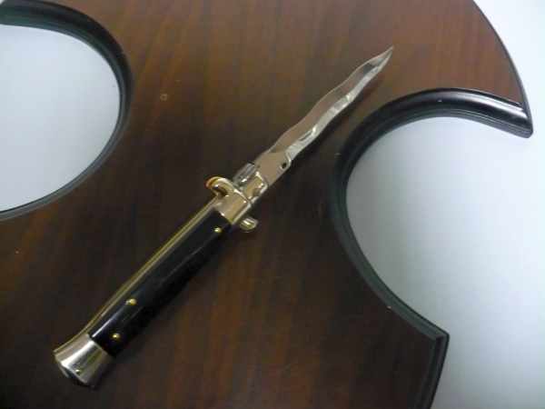 Picklock - Frank Beltrame - Italian stiletto -pugnale 23cm, lama kriss- corno di bufalo brasiliano FB  P23/09 - 1