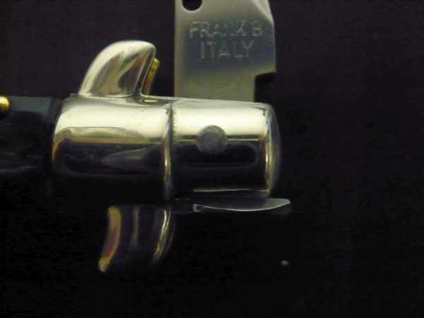 Picklock - Frank Beltrame - Italian stiletto -pugnale 23cm, lama kriss- corno di bufalo brasiliano FB  P23/09 - 1