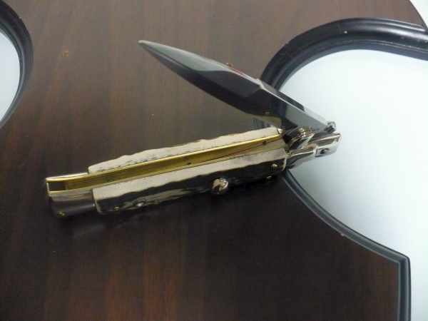 Picklock - Frank Beltrame - Italian stiletto -pugnale 23cm, lama baionetta, corno di cervo FB  P23/63 - 6