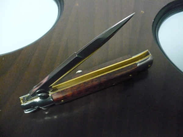 Frank Beltrame ,italian stiletto - 23 cm ,legno di serpente ,baionetta -modello FB 23/89 B - 5