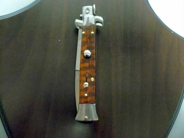 Frank Beltrame ,italian stiletto - 23 cm ,legno di serpente ,baionetta -modello FB 23/89 B - 8