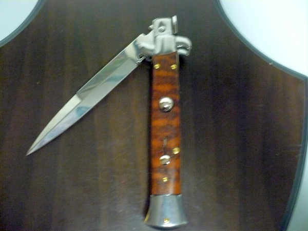 Frank Beltrame ,italian stiletto - 23 cm ,legno di serpente ,baionetta -modello FB 23/89 B - 2