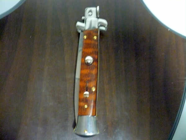 Frank Beltrame ,italian stiletto - 23 cm ,legno di serpente ,baionetta -modello FB 23/89 B - 2