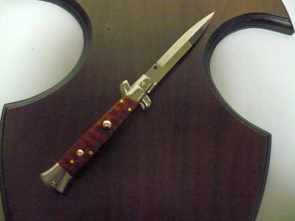 Frank Beltrame ,italian stiletto - 23 cm ,legno di serpente ,baionetta -modello FB 23/89 B - 8