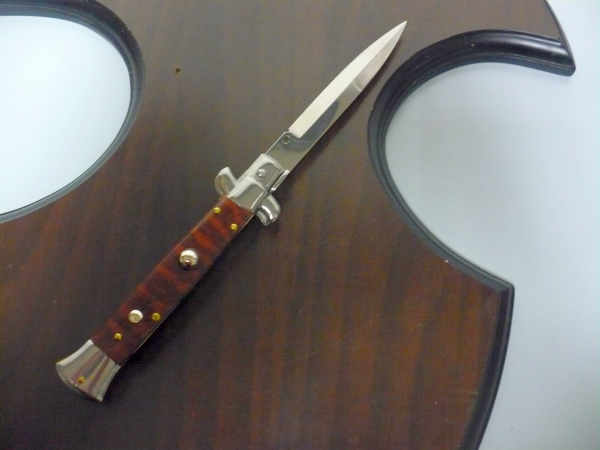 Frank Beltrame ,italian stiletto - 23 cm ,legno di serpente ,baionetta -modello FB 23/89 B - 2