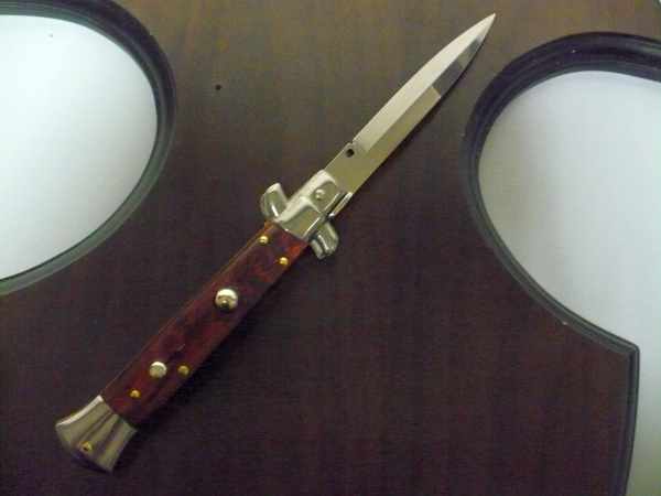 Frank Beltrame ,italian stiletto - 23 cm ,legno di serpente ,baionetta -modello FB 23/89 B - 5