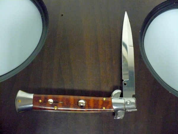 Frank Beltrame ,italian stiletto - 23 cm ,legno di serpente ,baionetta -modello FB 23/89 B - 2