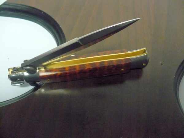 Frank Beltrame ,italian stiletto - 23 cm ,legno di serpente ,baionetta -modello FB 23/89 B - 8
