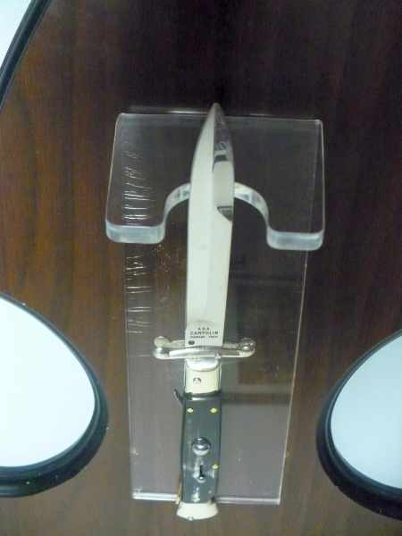 Swinguard A.G.A. Campolin - italian stiletto 23 cm - corno di bufalo brasiliano - lama baionetta -10