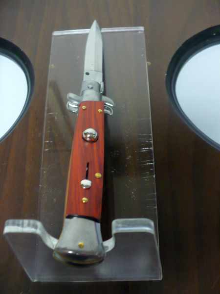Frank Beltrame italian stiletto - 23 cm legno rosso - lama dagger- modello FB 23/83D - 2